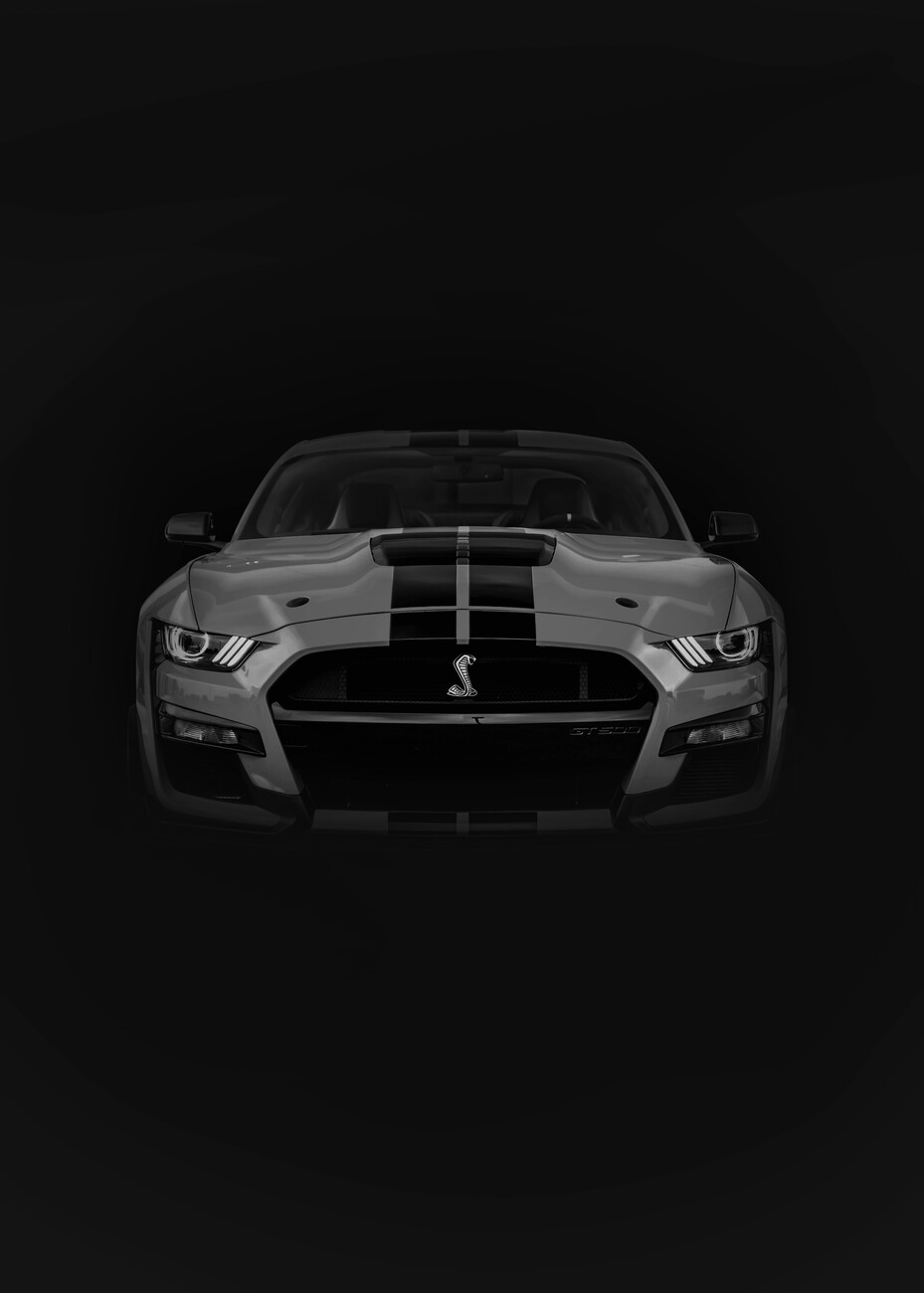 Wall Art Print Mustang GT Car, Gifts & Merchandise