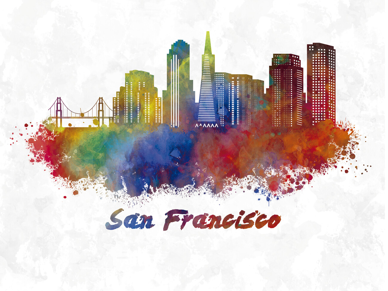 San Francisco Skyline T-Shirt | Beautiful San Francisco Gift San Francisco Skyline T-Shirt | Beautiful San Francisco Gift
