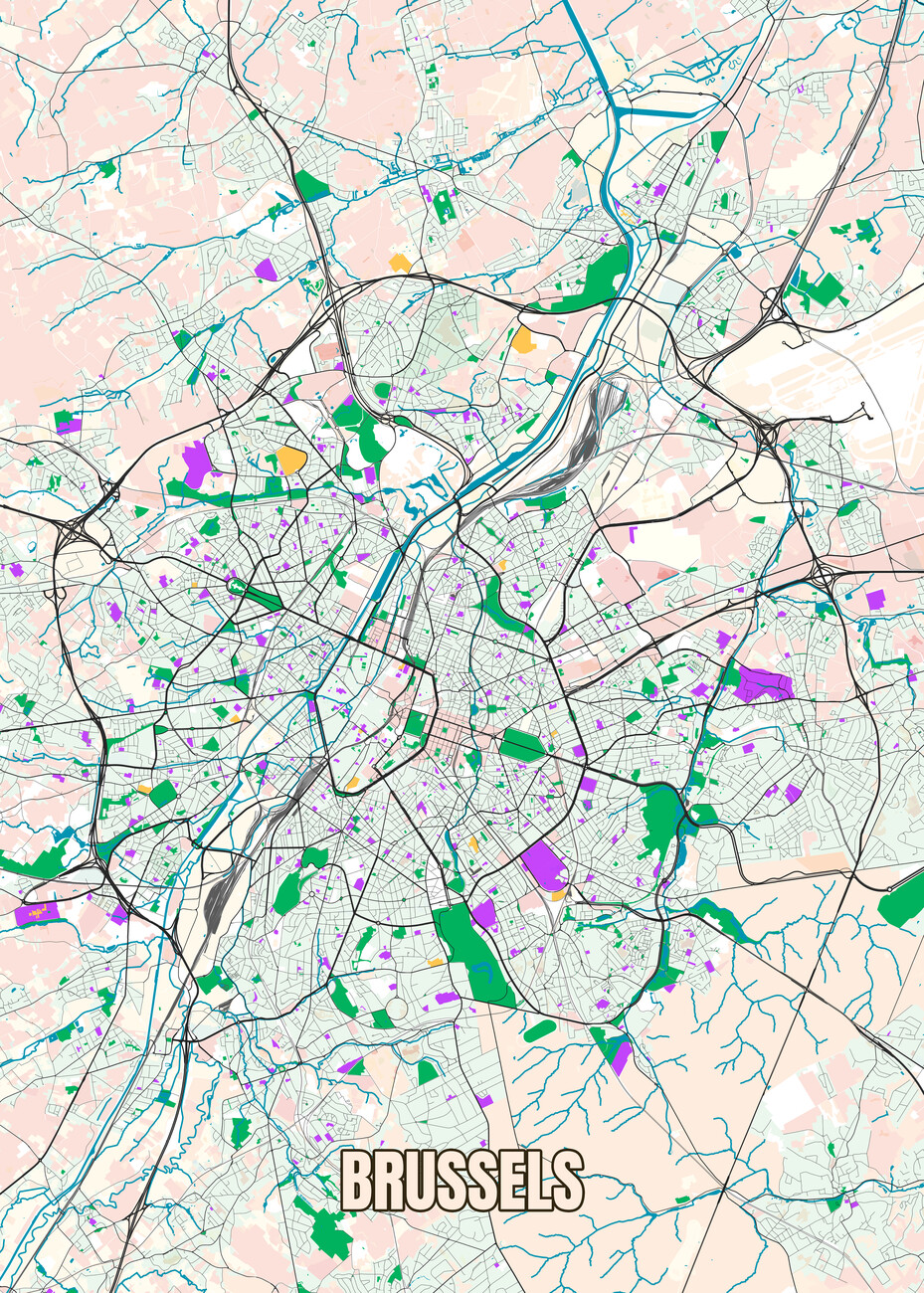 Map Of City Map Of Brussels Belgium ǀ Maps Of All Cities And Countries