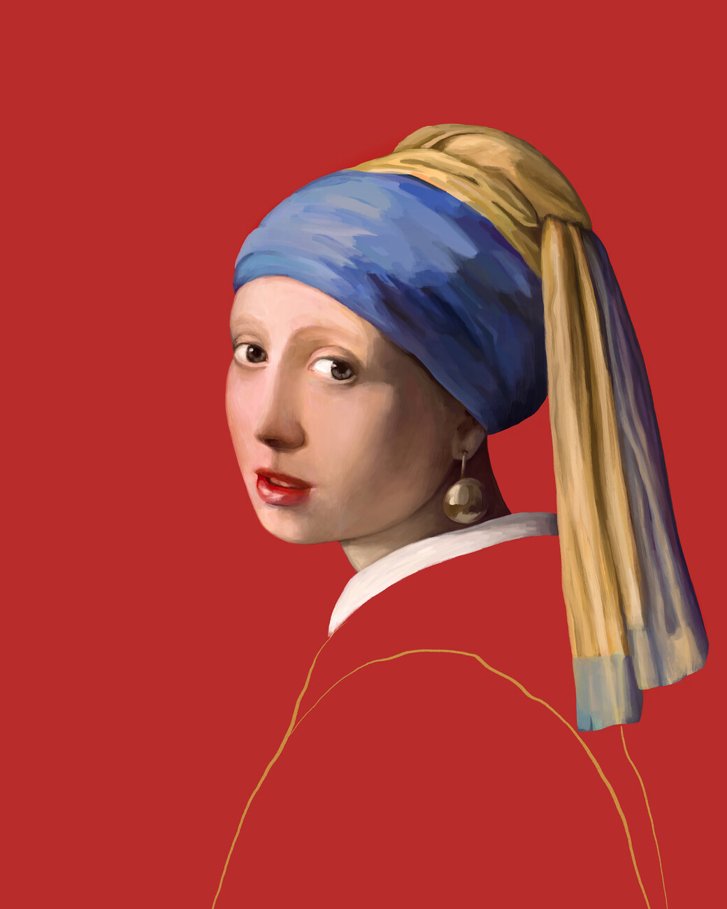 Girl with a Pearl Earring Jan Vermeer  delightful wall mural  Photowall