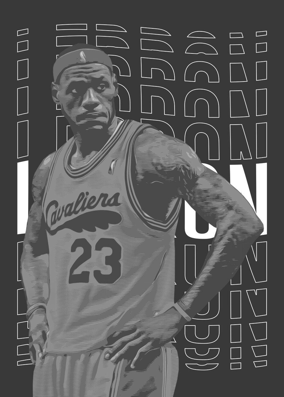 LeBron James Jersey | Art Board Print