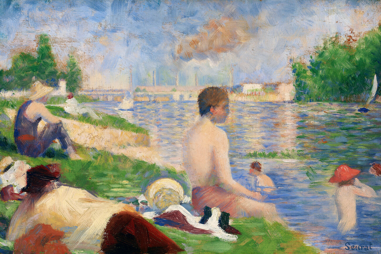 Fine Art Print Final Study for The Bathers at Asnieres - Georges Seurat
