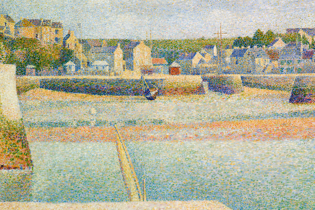 Fine Art Print The Outer Harbor (Traditional Seaside Landscape) - Georges Seurat