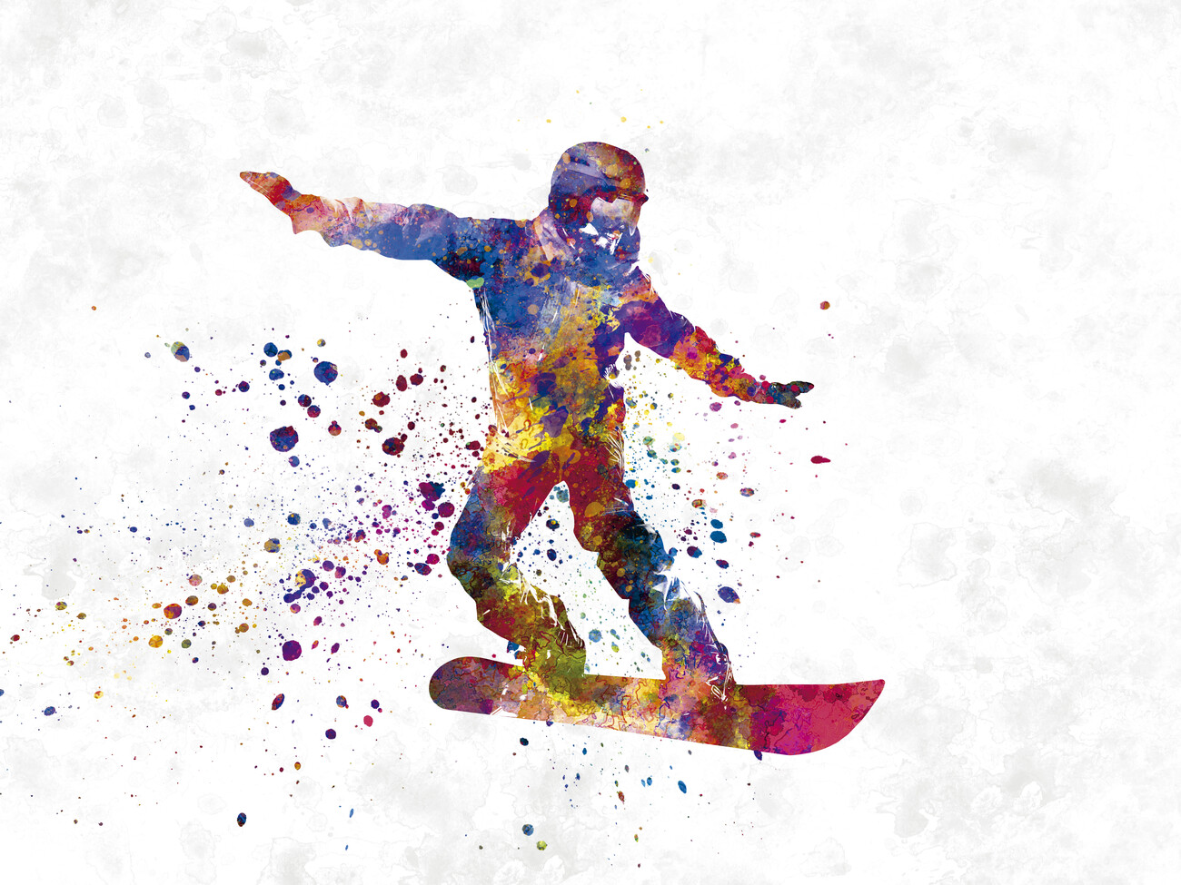  Watercolor Canvases for Painting Canvas Decor Snowboarder  Snowboard Winter Sport Male Snowboarding Man Modern Art Posters Home Decor  Canvas Poster Gift for Living Room Bedroom 24x36 Inch Unframed: Posters &  Prints