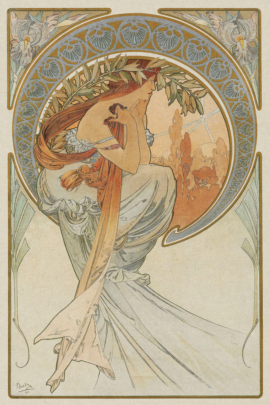 Canvas print Universal And International Exhibition Of St. Louis (Vintage  Art Nouveau) - Alfons / Alphonse Mucha