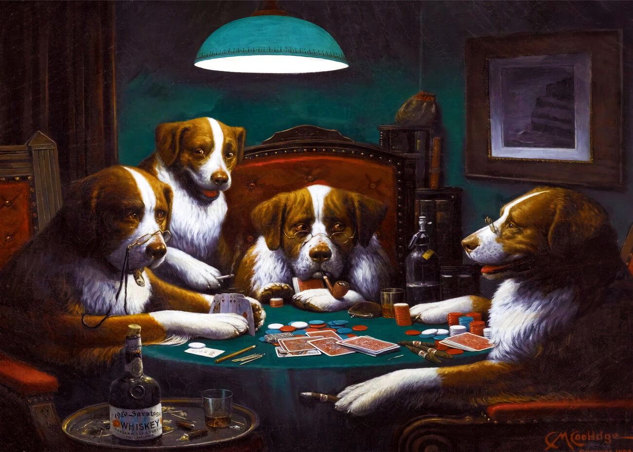 Wall Art Poker Night Vintage Print Fashion Decoration Canvas Room aesthetic  post