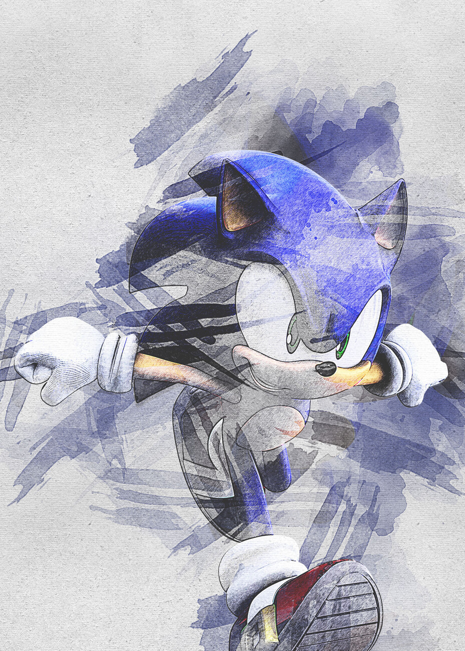 Sonic Fanart Wall Art for Sale