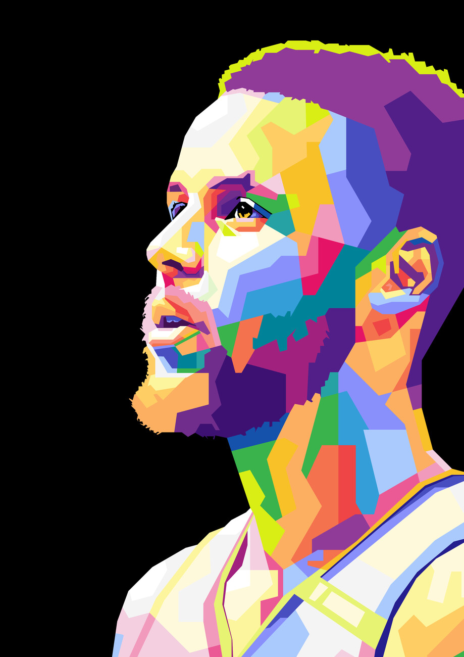 Wall Art Print S T E P H E N curry basketball pop art, Gifts & Merchandise