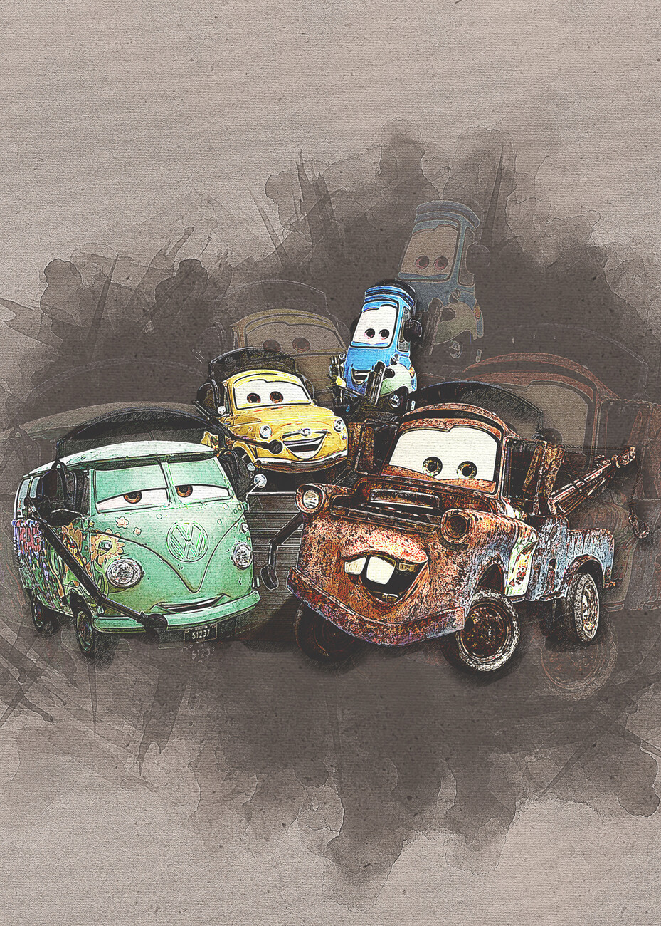 Art Poster Teams Cars