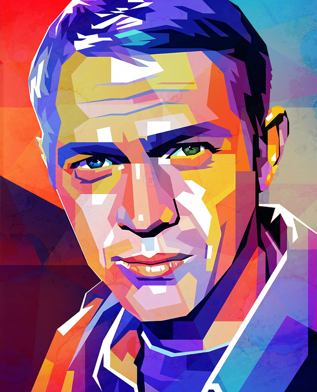 pop art painting portrait