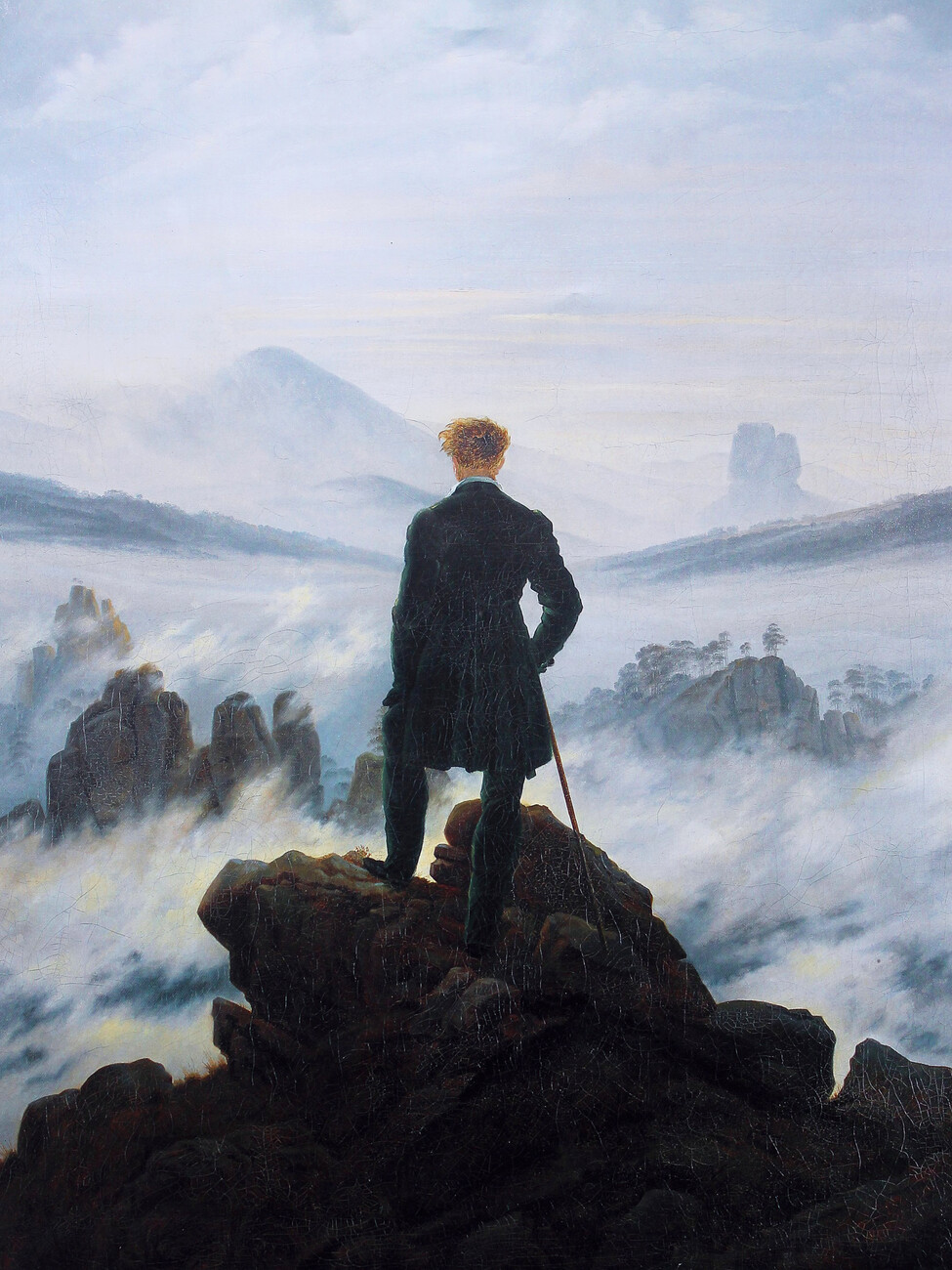 The Wanderer above the Sea of Fog, 1818 Wall Mural | Buy online at  Abposters.com