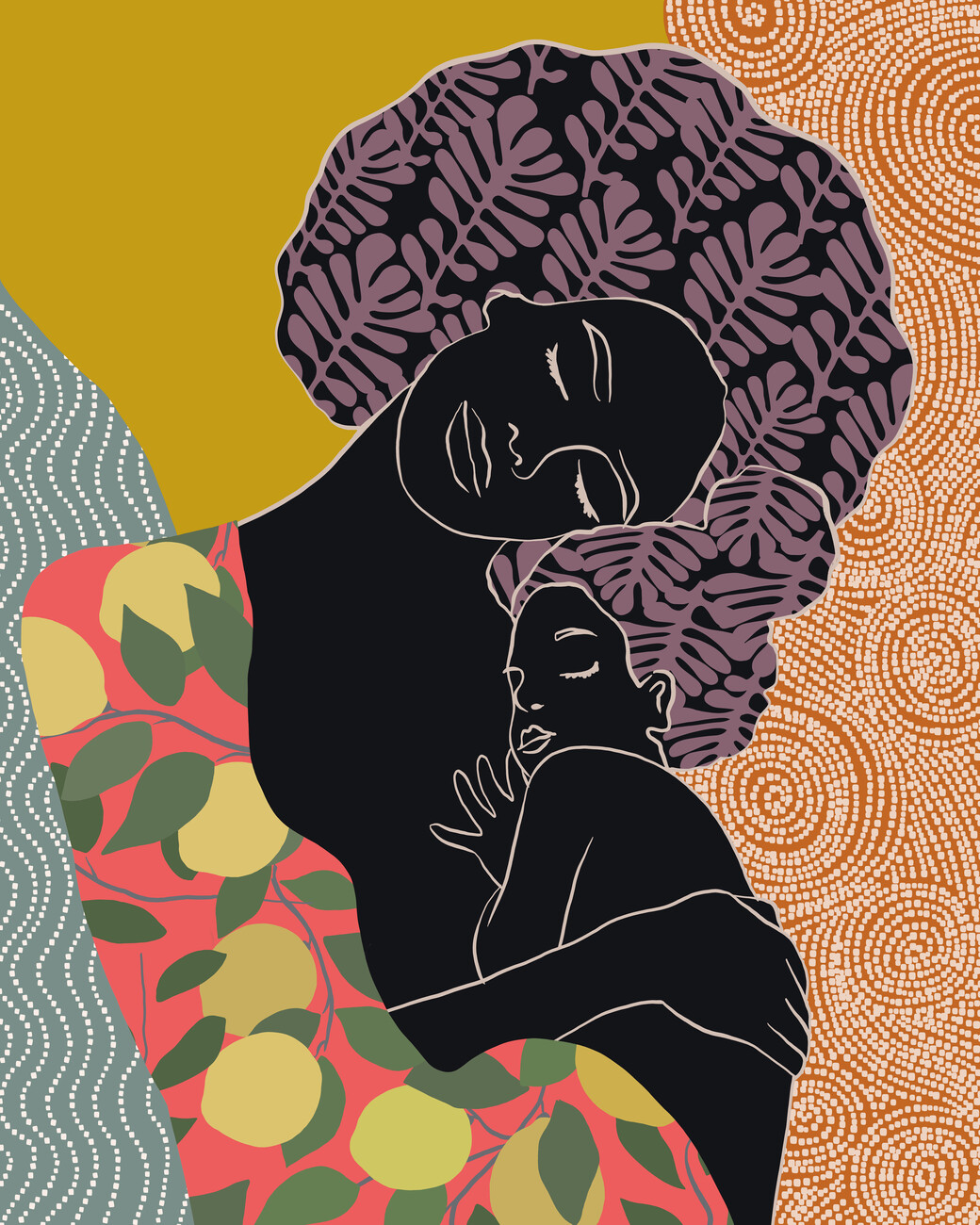 Wall Art Print | African Mother and child | Europosters