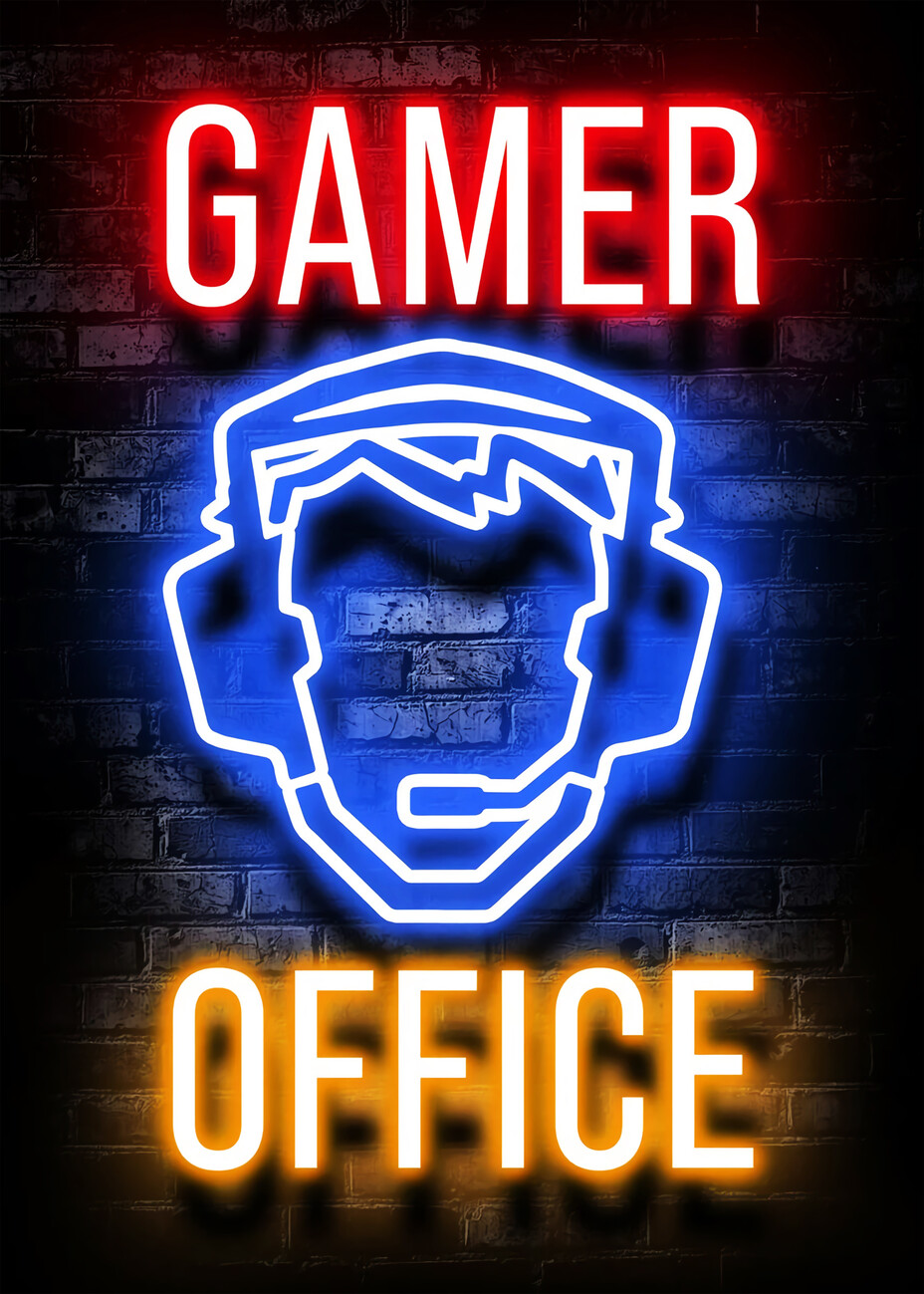 Poster, quadro Gamer Office, Regalos, merch