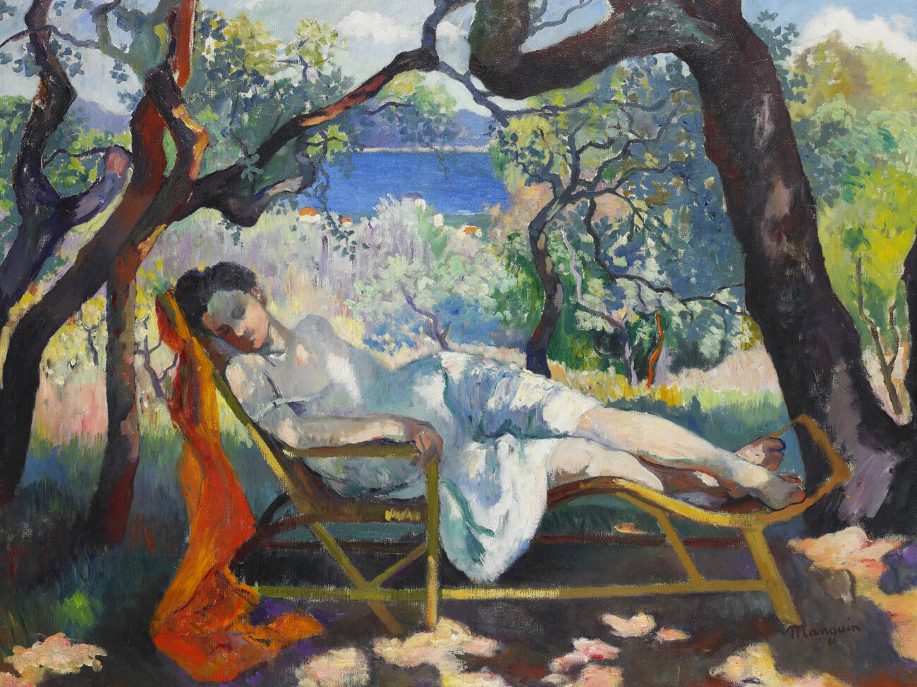 Illustration The Siesta (Lady Sleeping in the Sun) - Henri Manguin