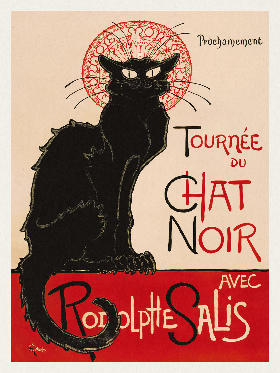 Fine Art Print Tournée Du Chat Noir (The Black Cat) - Théophile Steinlen