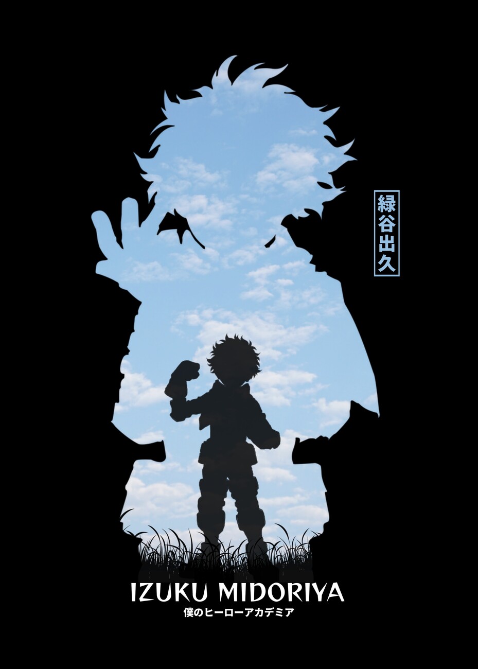 Poster, art print Anime hero, Cadeau's & Merch