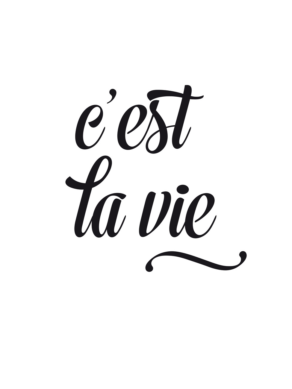 Wall Art Print | C’est la vie | Abposters.com