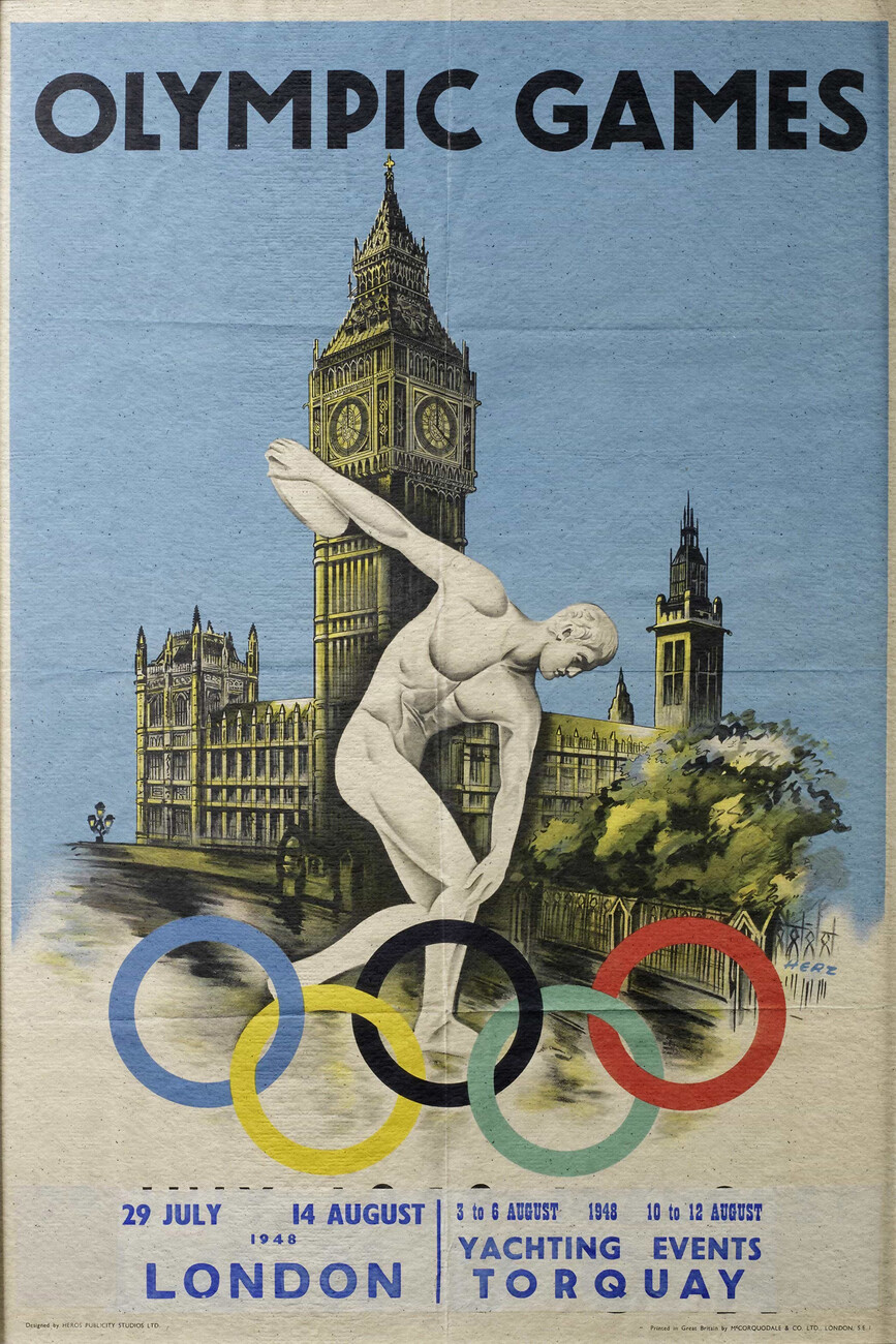 Wall Art Print, Olympic Games Vintage Poster