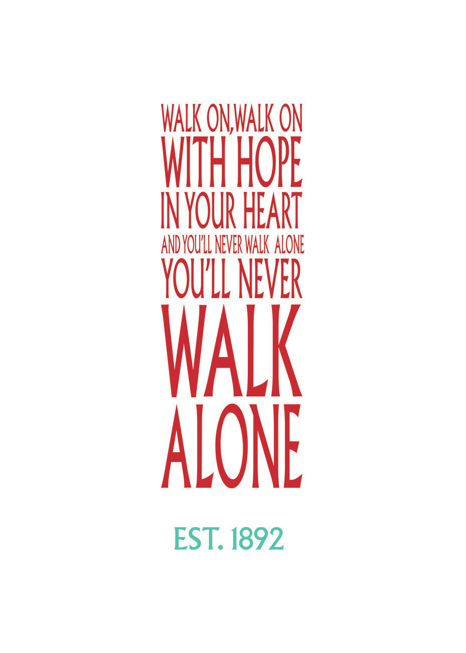 vadászat Ölelés Talán wallsticker you ll never walk alone Hatékonyság ...