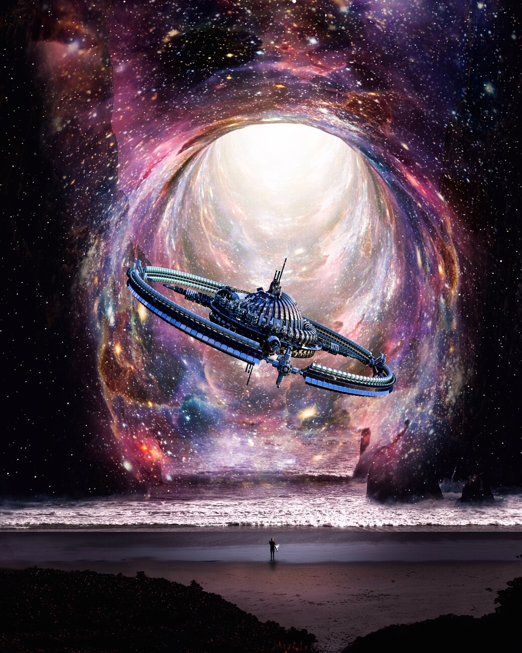 alien spaceship wallpaper