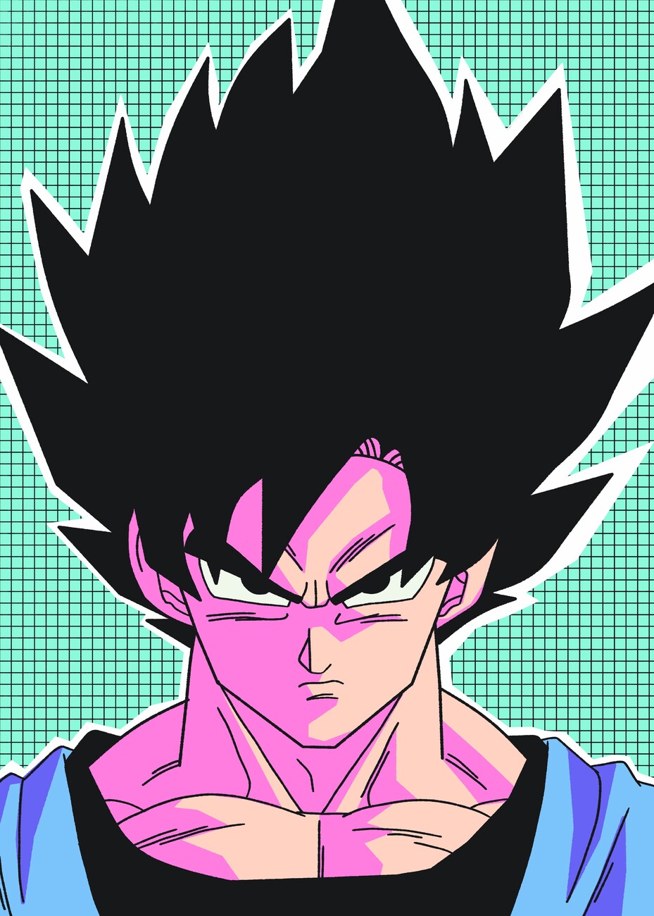 Wall Art Print Goku, Gifts & Merchandise