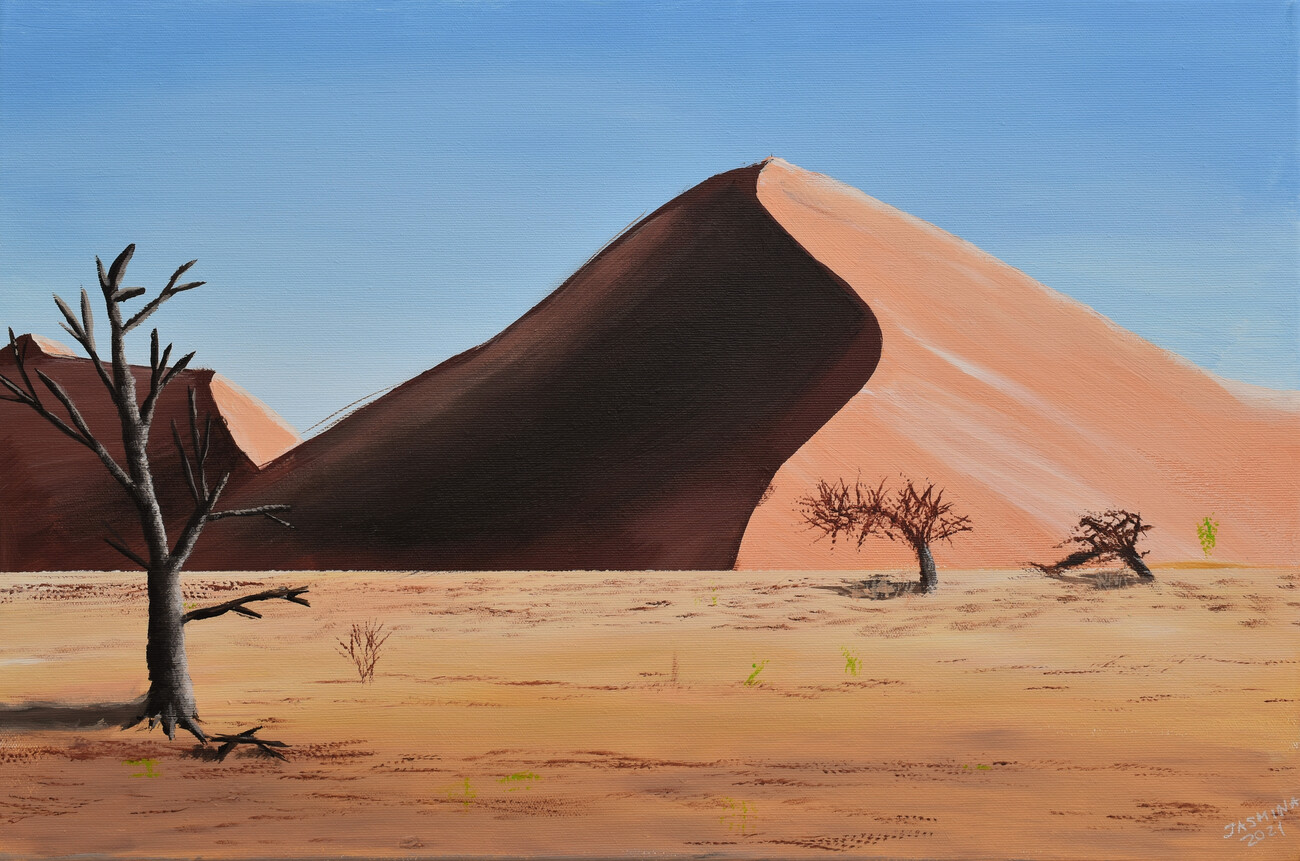 Wall Art Print | Sahara Desert Landscape Painting | Europosters
