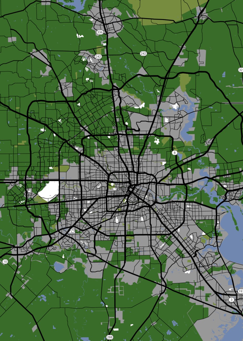 Kartta City Map Houston ǀ Kaikki kaupunkikartat ja maailmankartat seinälle