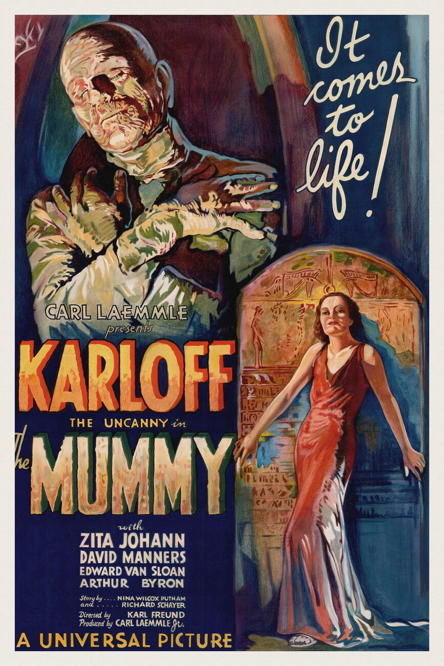 The Mummy (Vintage Cinema / Retro Movie Theatre Poster / Horror & Sci ...