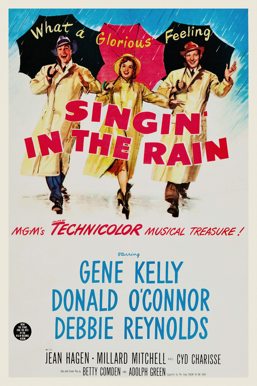 singing in the rain movie poster