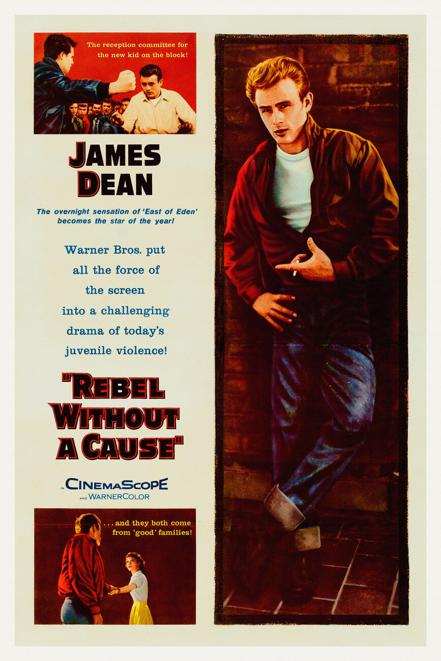 Rebel Without A Cause Ft James Dean Vintage Cinema Retro Movie Theatre Poster Iconic Film Advert Wall Mural Buy Online At Europosters