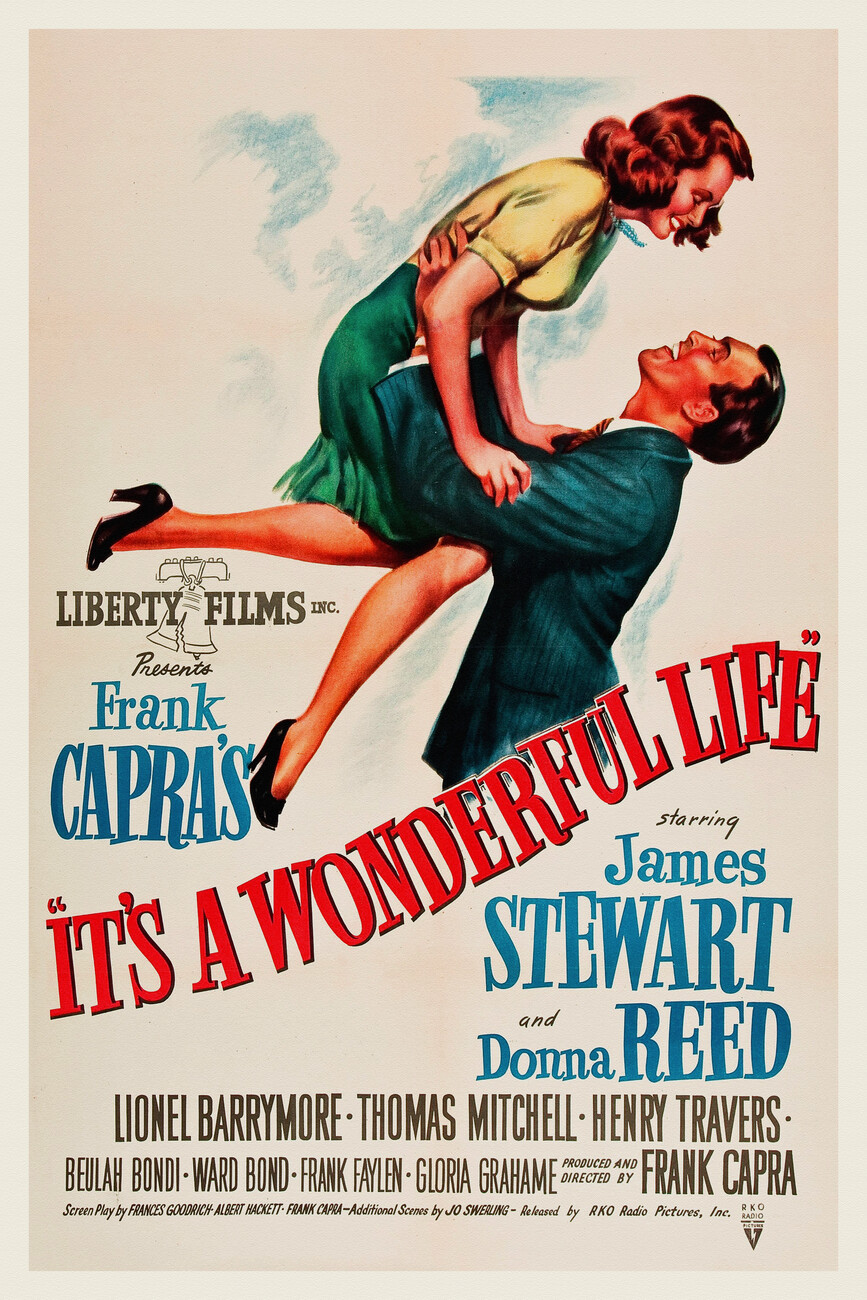 It's a Wonderful Life (Vintage Cinema / Retro Movie Theatre Poster