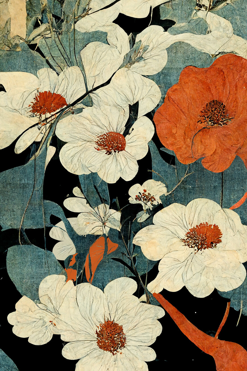 Illustration Asian Flowers