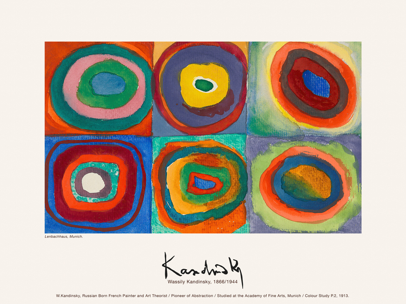 Colour Study Two (Vintage Abstract) - Wassily Kandinsky | Reproductions