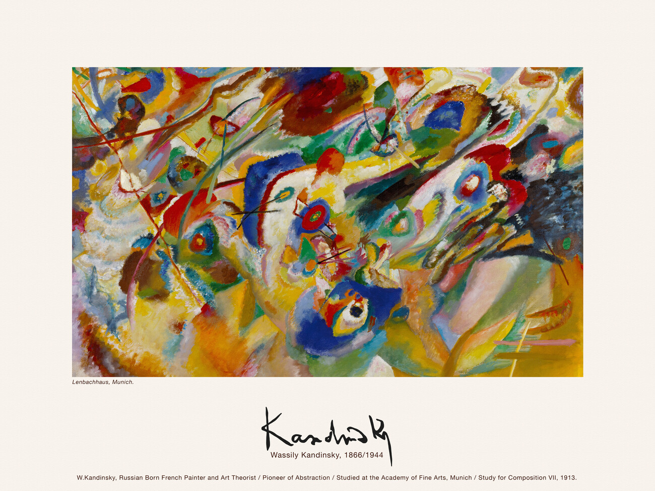 Composition VII (Vintage Abstract) - Wassily Kandinsky | Reproducciones de  cuadros famosos para tu pared