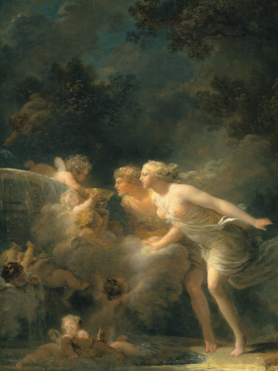 Obrazová reprodukce The Fountain of Love - Jean-Honoré Fragonard