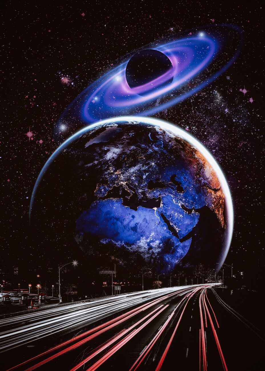 trippy outer space wallpaper