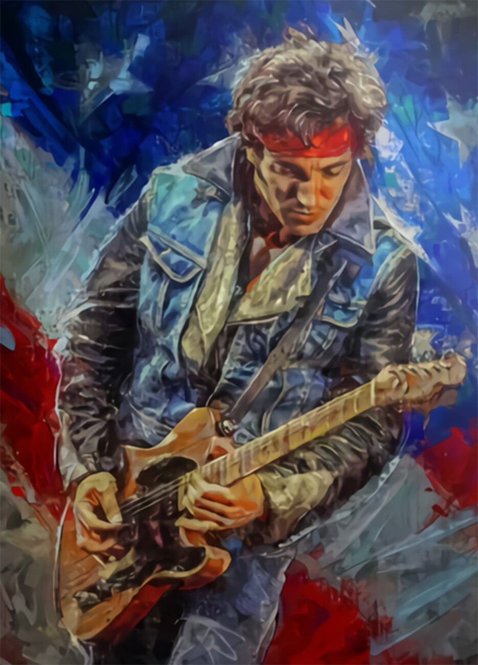 Wall Art Print Bruce Springsteen American Gifts & Merchandise