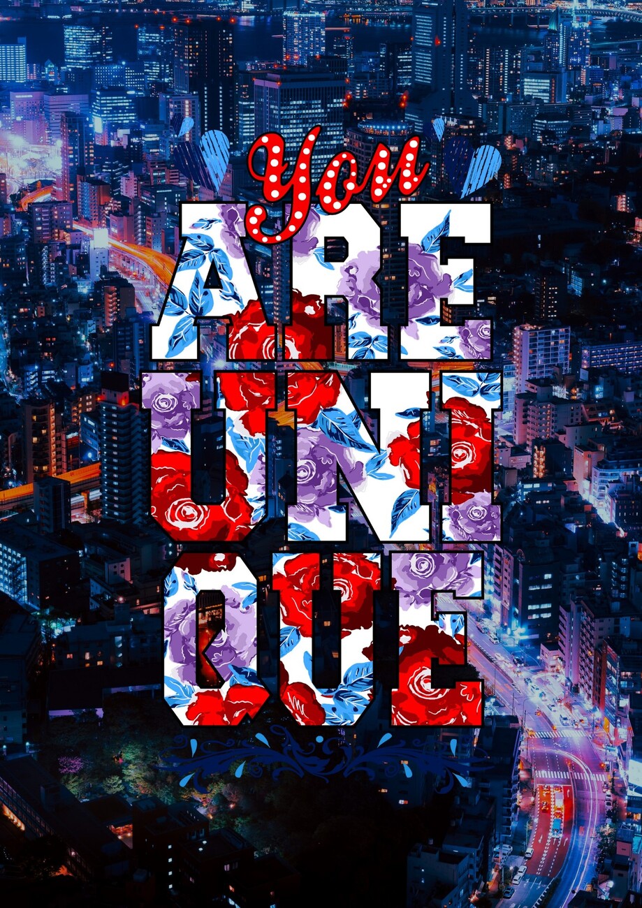 Wall Art Print you are unique Europosters