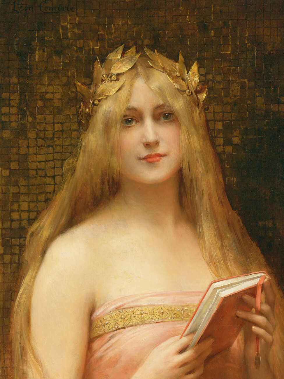 Classic Beauty (Female Gold Portrait) - Léon François Comer ...