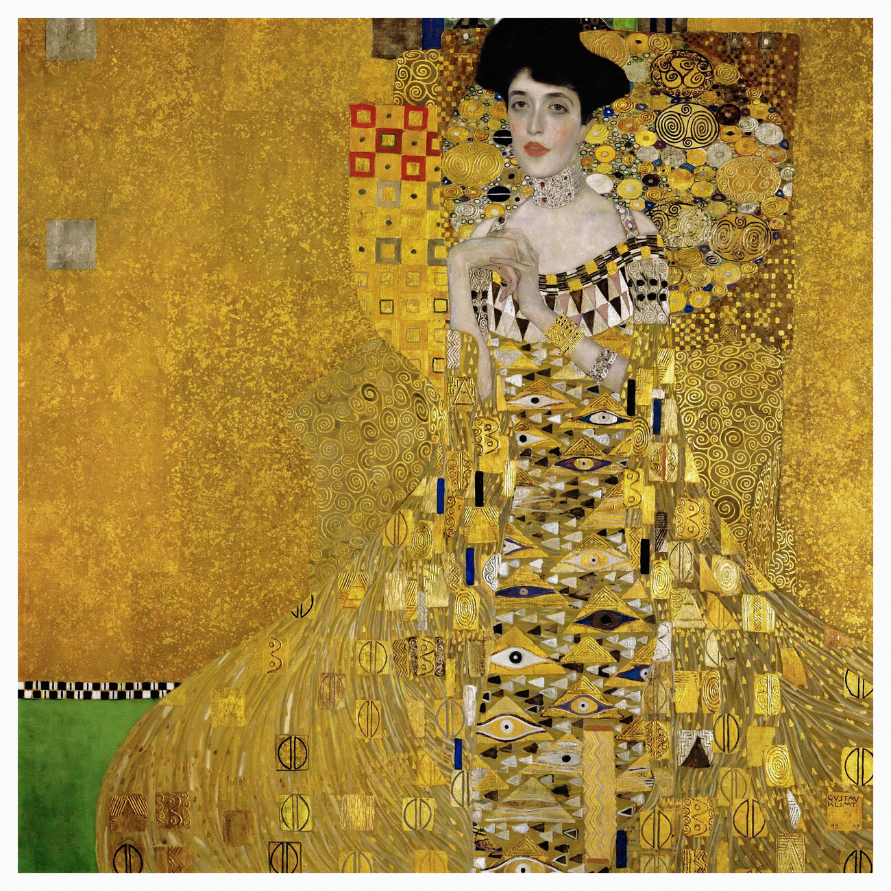 Obrazová reprodukce Portrait of Adele Bloch-Bauer (Gold Portrait) - Gustav Klimt, (40 x 40 cm)