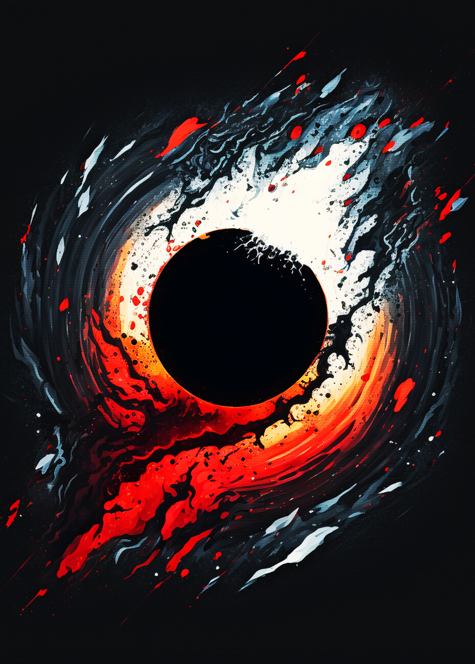 Wall Art Print Black Hole UKposters