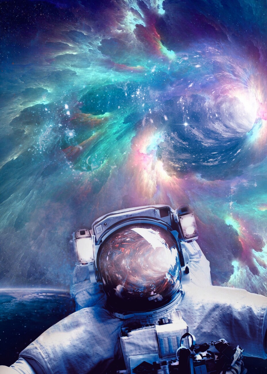 astronaut and space wallpaper