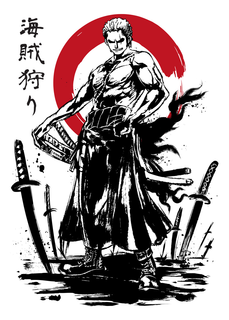 Anime Swordsman Print