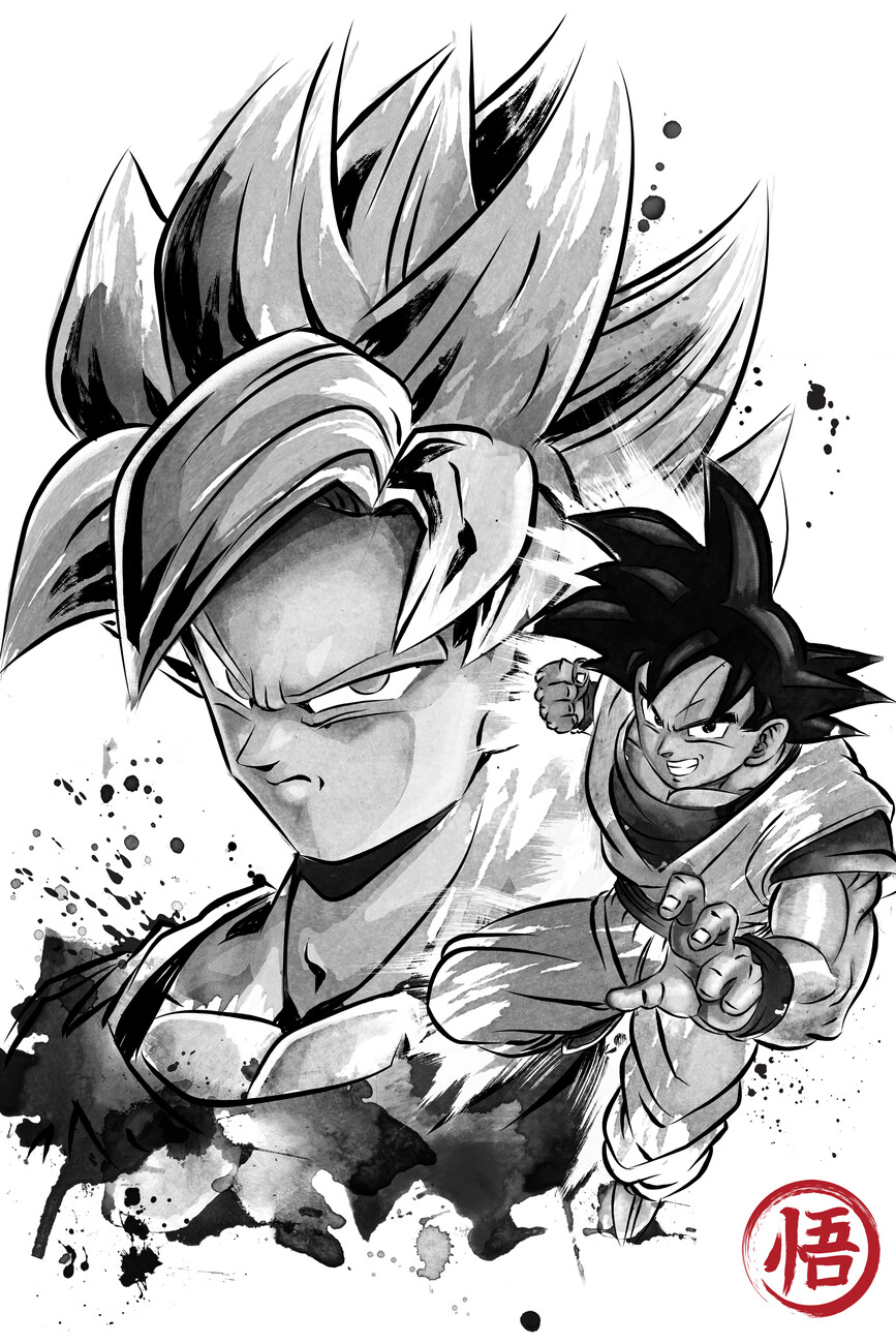 Impression d art Super Saiyan Warrior