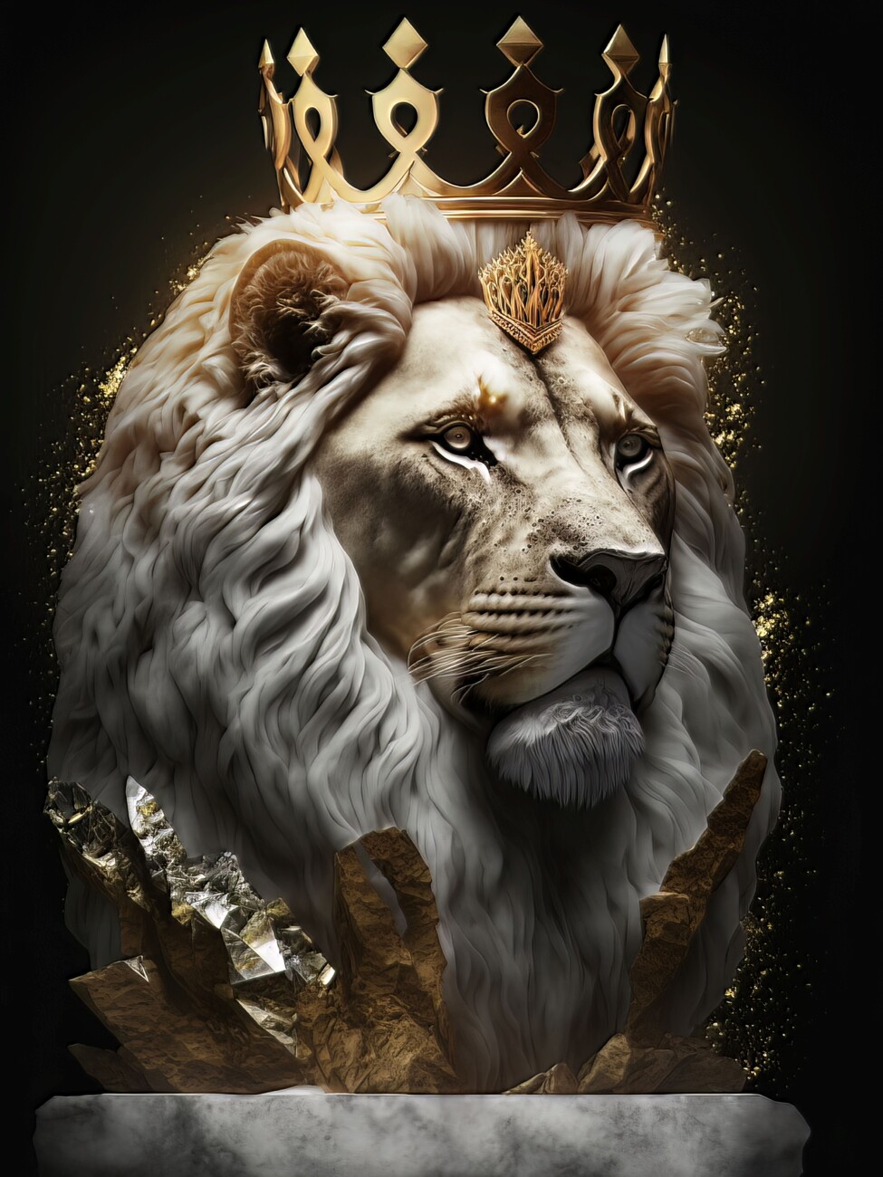 lion with crown