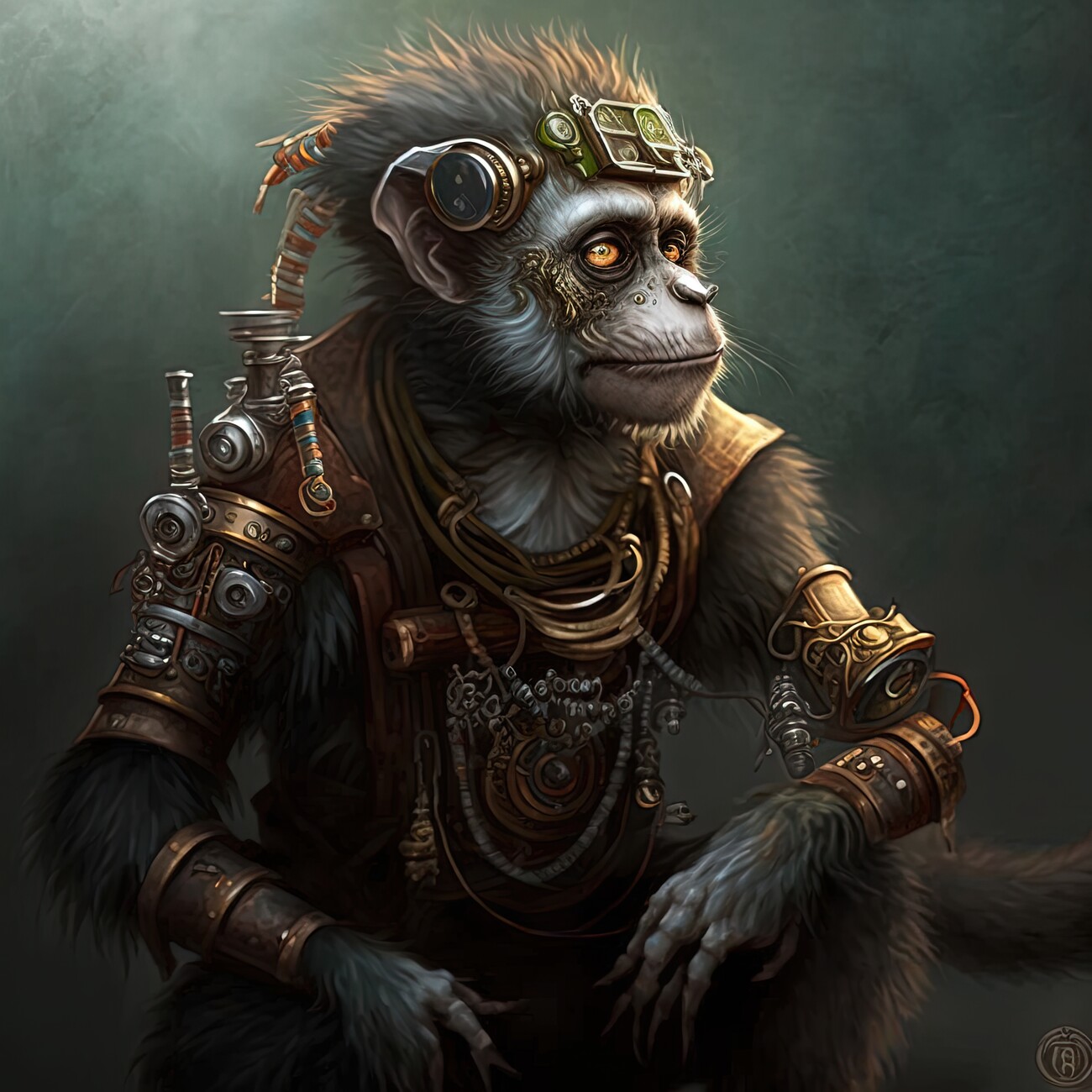 The Monkey Marketplace Art Print