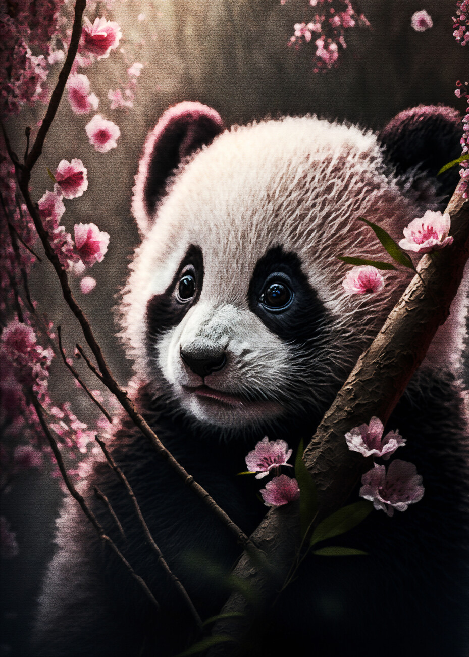 Wall Art Print | Cute Panda | Europosters