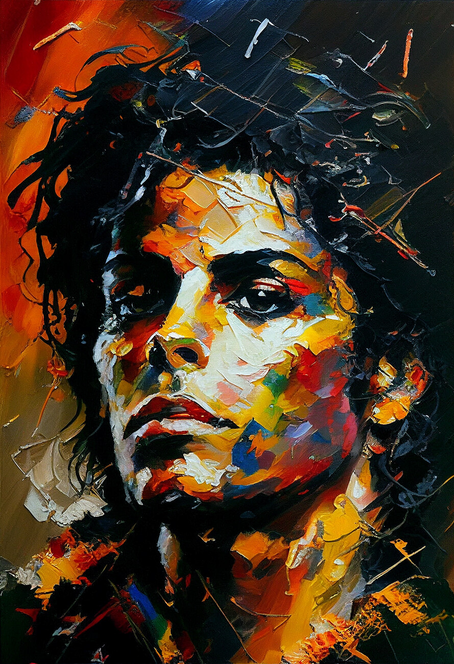 Michael Pop art style Wall Mural