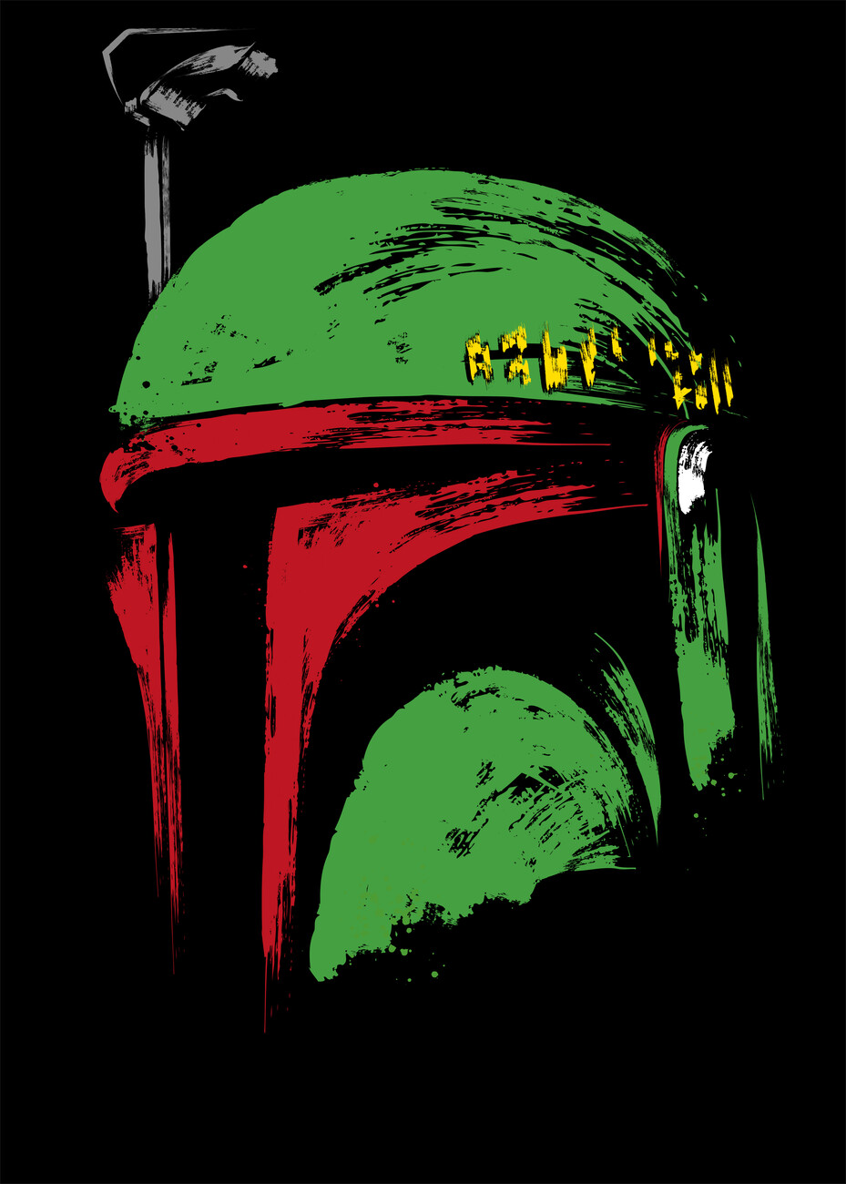 boba fett helmet art