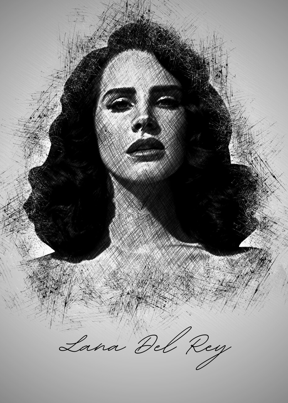 Simple Lana Del Rey Drawing